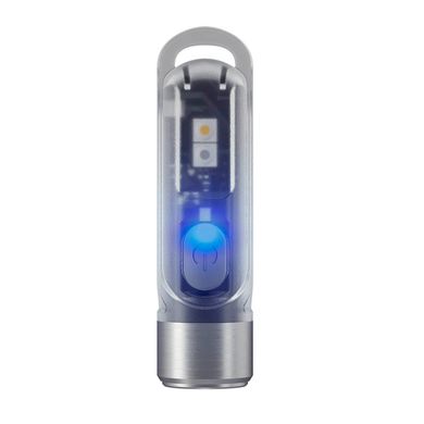 Фонарь наключный Nitecore TIKI (Osram P8 LED + UV, 300 люмен, 7 режимов, USB-С), прозрачный