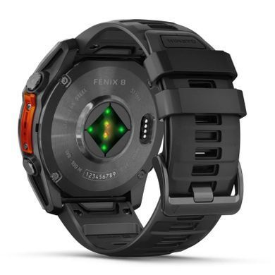 Смарт-годинник Garmin fenix 8 51mm, AMOLED, Glass/SS, SlateGray Steel/Black,BlkBnd, GPS (010-02905-0