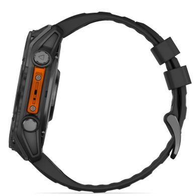 Смарт-годинник Garmin fenix 8 51mm, AMOLED, Glass/SS, SlateGray Steel/Black,BlkBnd, GPS (010-02905-0