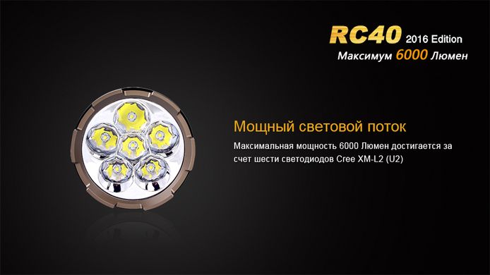 Фонарь ручной Fenix RC40 2016 Cree XM-L2 U2