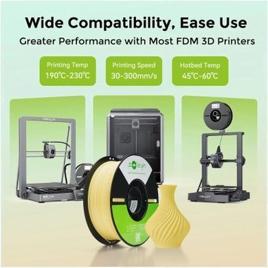 Пластик для 3D-принтера Creality Soleyin 1кг, 1.75мм, green light (3301010508)