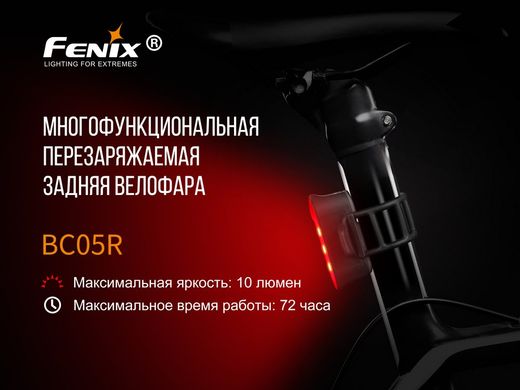 Велофара задня Fenix BC05R