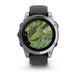Смарт-годинник Garmin fenix E, 47mm, Stainless Steel/Black, GPS (010-03025-00)