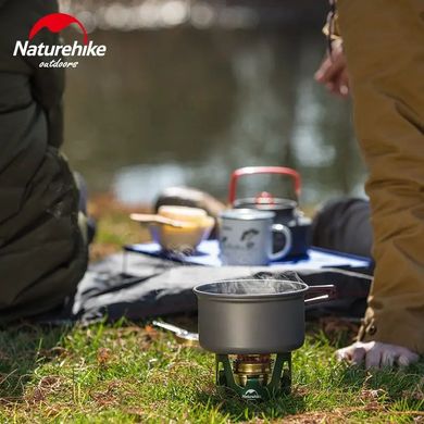 Горелка спиртовая Naturehike NH Alcohol Burner steel NH18L001-T, зеленая