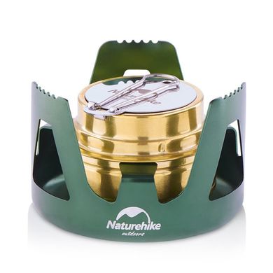 Пальник спиртовий Naturehike NH Alcohol Burner steel NH18L001-T, зелений