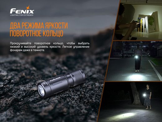 Фонарь ручной Fenix E02R синий