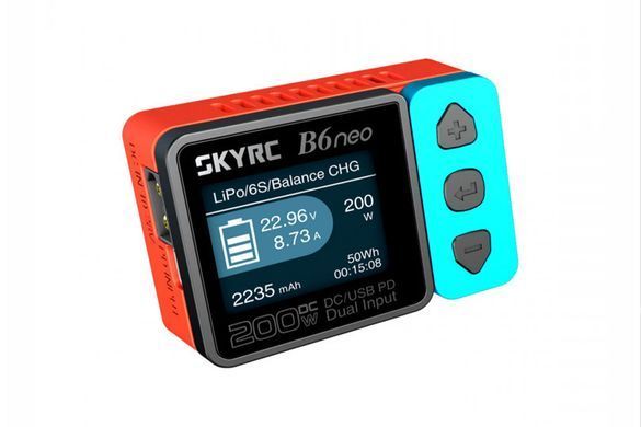 Зарядний пристрій універсальний SkyRC B6neo 80W/200W без блоку живлення (SK-100198)