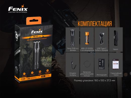 Ліхтар ручний Fenix TK16 V2.0