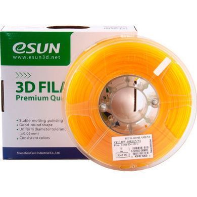 Пластик для 3D-принтера eSUN PETG 3мм, 1кг, yellow (PETG300Y1)