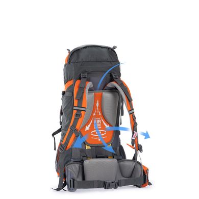 Рюкзак туристический Naturehike NH70B070-B, 70 л+5 л, голубой