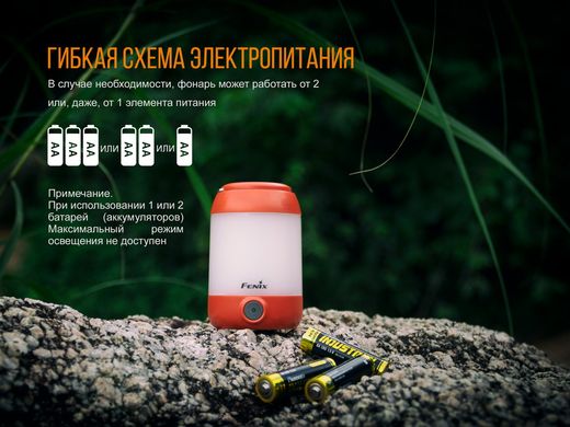 Фонарь кемпинговый Fenix CL23 красный