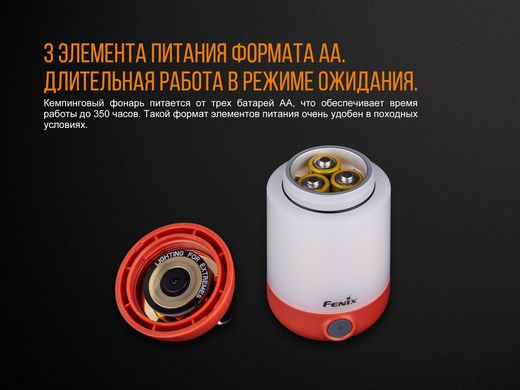 Фонарь кемпинговый Fenix CL23 красный