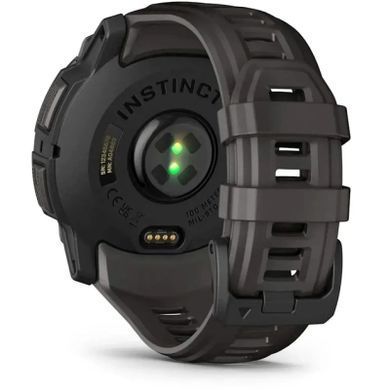 Смарт-годинник Garmin Instinct 3, 50mm, AMOLED, Black Bezel with Charcoal Band, GPS смарт-годинник (