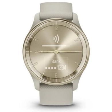 Смарт-годинник Garmin vivomove Trend, WW, French Gray, Silicone, GPS (010-02665-02)