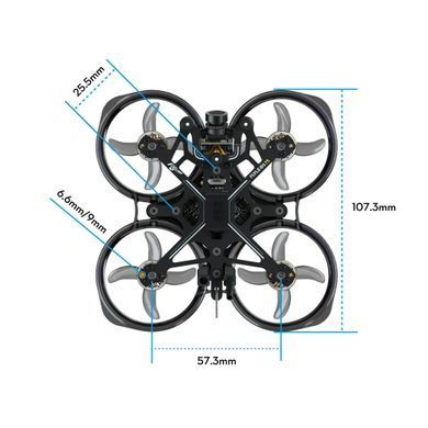 Квадрокоптер FlyLens 75 HD Analog 2S ELRS 2.4G &ndash; FPV дрон з стабілізацією камери