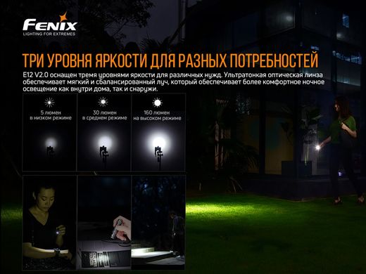 Фонарь ручной Fenix E12 V2.0