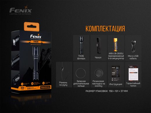 Ліхтар ручний Fenix TK06