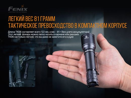 Фонарь ручной Fenix TK06