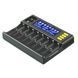Зарядное устройство для аккумуляторов LiitoKala 8 Slots, LCD дисплей, Li-ion/Ni-MH/Ni-Cd/AA/AAA/AAAA/