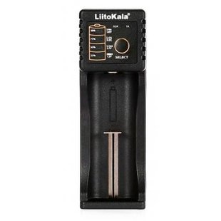 Зарядний пристрій для акумуляторів Liitokala 1 Slot, LED дисплей, USB, 3.7VLion/3.2VLi-Fe/1.2VNIHM/26650/ (Lii-100B)