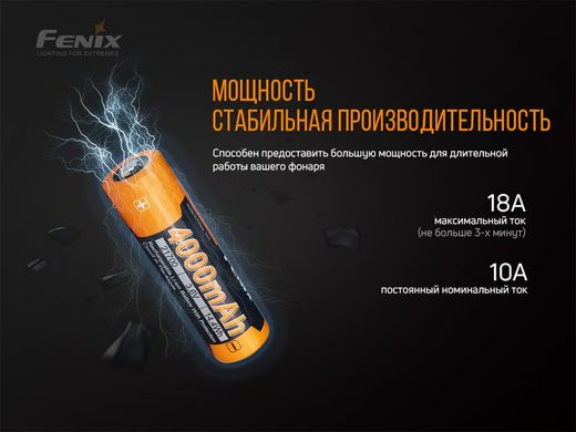 Акумулятор 21700 Fenix (4000 mAh)