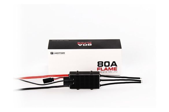 Бесколлекторный регулятор хода T-Motor FLAME 80A 6-12S V2.0 для авиамоделей.