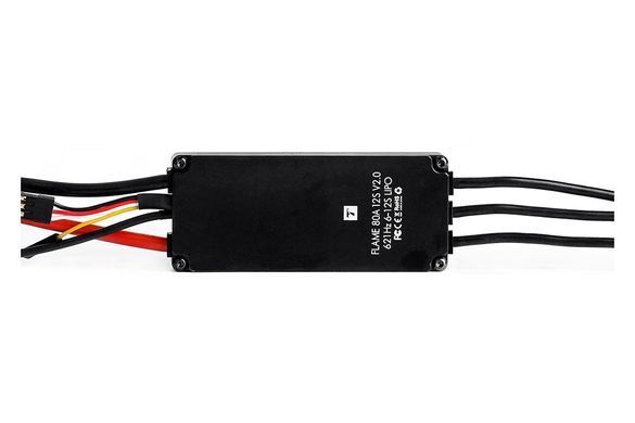 Бесколлекторный регулятор хода T-Motor FLAME 80A 6-12S V2.0 для авиамоделей.
