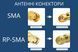 Роз'єм SMA M кутовий 90&deg; на кабель RG58 для радіообладнання