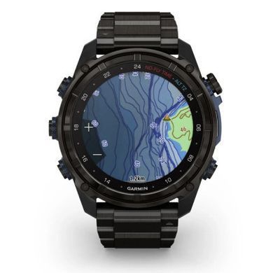 Смарт-годинник Garmin Descent Mk3i, 51mm, Crbn Gry DLC Ti/Ti, Dive Computer, GPS дайвінг комп'ютер (