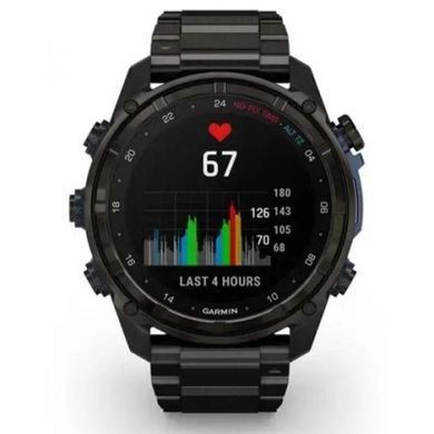 Смарт-годинник Garmin Descent Mk3i, 51mm, Crbn Gry DLC Ti/Ti, Dive Computer, GPS дайвінг комп'ютер (