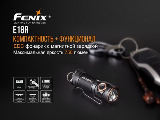 Фонарь ручной Fenix E18R Cree XP-L HI LED