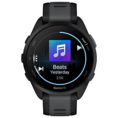 Смарт-годинник Garmin Forerunner 165 Music, Black/Slate Grey, GPS (010-02863-30)