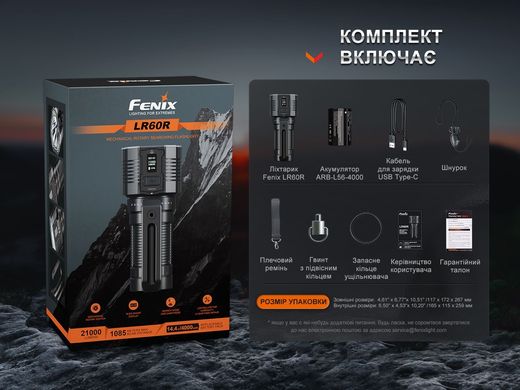 Ліхтар ручний Fenix LR60R