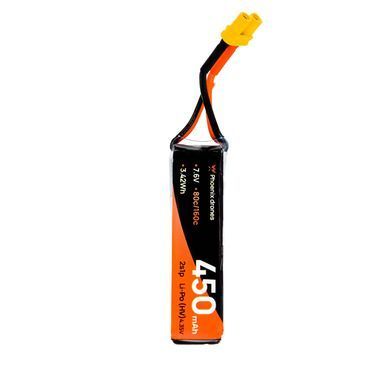 Акумулятор FX 450mAh 2S 80C Li-HV GNB &ndash; батарея від українського бренду для 2S дронів | Phoenix Drones edition