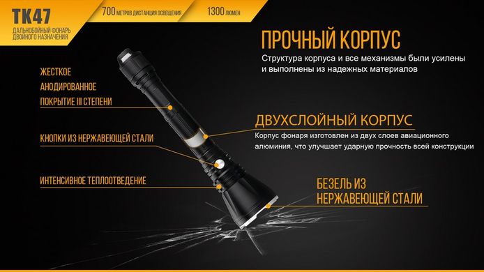 Фонарь ручной Fenix TK47