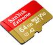 Карта памяти SanDisk Extreme microSD Card 64GB