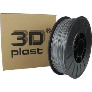 Пластик для 3D-принтера 3Dplast PETG 1.75мм, 0.85кг, серый металлический (3DPTG17508GMT)