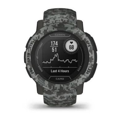 Смарт-годинник Garmin Instinct 2, Camo Edition, Graphite Camo, GPS (010-02626-03)