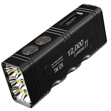 Фонарь Nitecore TM12K с OLED дисплеем (6xCree XHP50 HD, 12000 люмен, 5 режимов, USB Type-C)