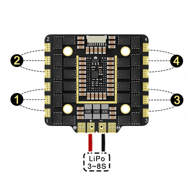 Контроллер FPV Aocoda-RC 32 bit 100A 4 IN 1 ESC (Orig15")