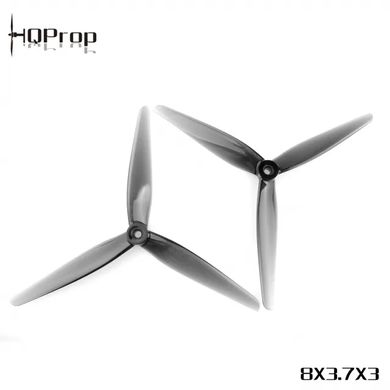 HQProp 8X3.7X3 Grey (2CW+2CCW) Poly Carbonate