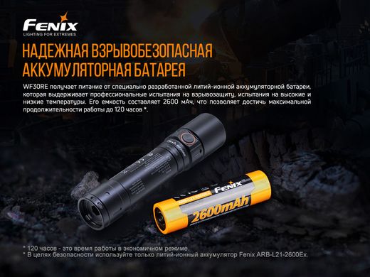 Ліхтар ручний вибухобезпечний Fenix WF30RE