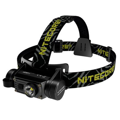 Ліхтар налобний Nitecore HC60W V2 (OSRAM P9, 1200 люмен, 8 режимів, 1x18650, USB Type-C), теплий білий