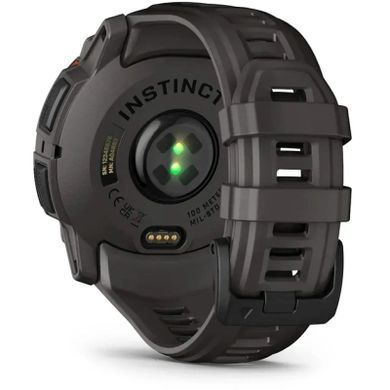 Смарт-годинник Garmin Instinct 3, 50mm, Solar, Black Bezel with Charcoal Band, GPS смарт-годинник (0