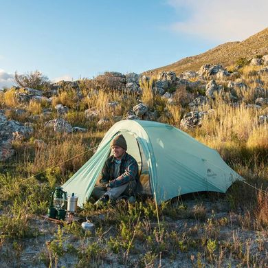 Намет надлегкий двомісний з футпринтом Naturehike Shared 2 NH20ZP091, 20D, блакитний