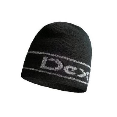 Шапка водонепроницаемая Dexshell Beanie Reflective Logo черная из лого L/XL 58-60 см