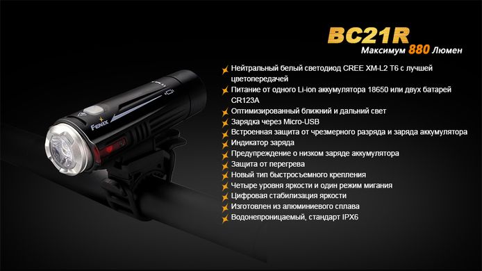 Велофара Fenix BC21R