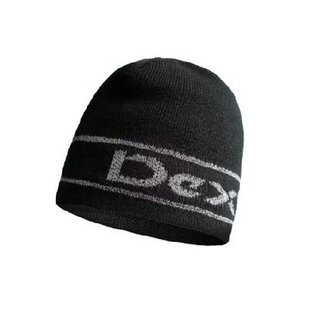 Шапка водонепроницаемая Dexshell Beanie Reflective Logo черная из лого S/M 56-58 см