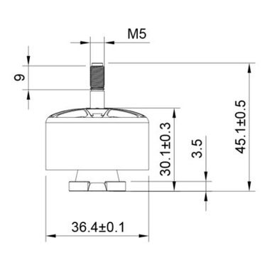 Двигатель для дрона Hobbyporter 3115 640KV (HP3115-KV640)