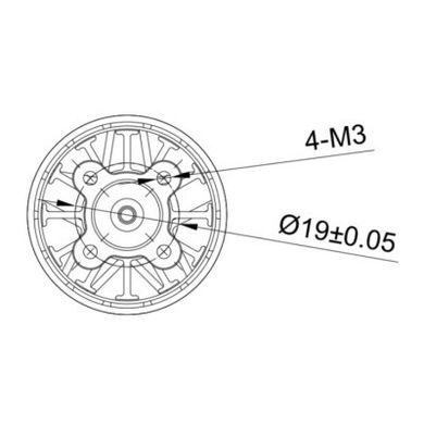 Двигатель для дрона Hobbyporter 3115 640KV (HP3115-KV640)